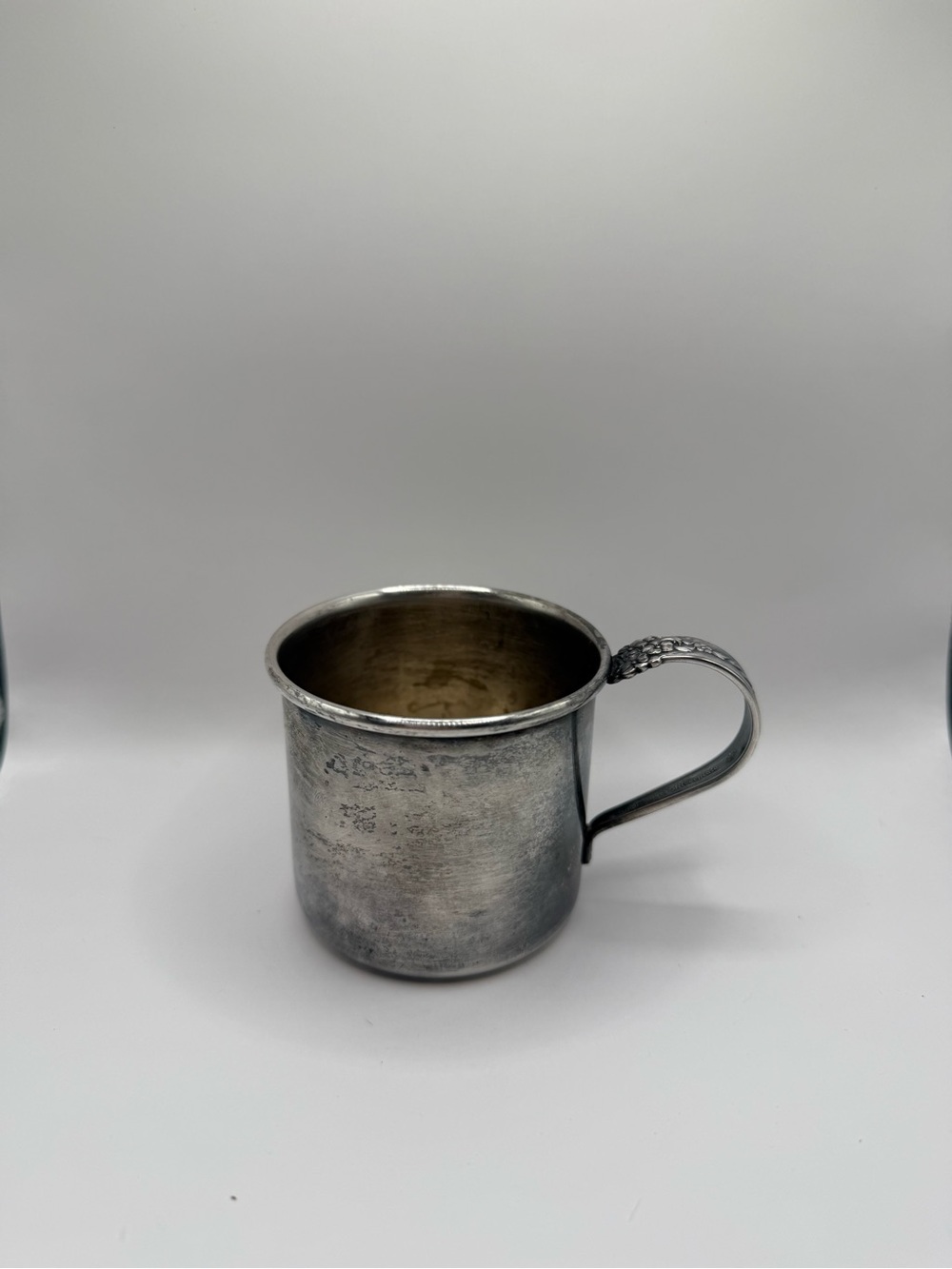 SilverPlated Salt Cellar Holder w/ Handles Vintage Rare Find  406